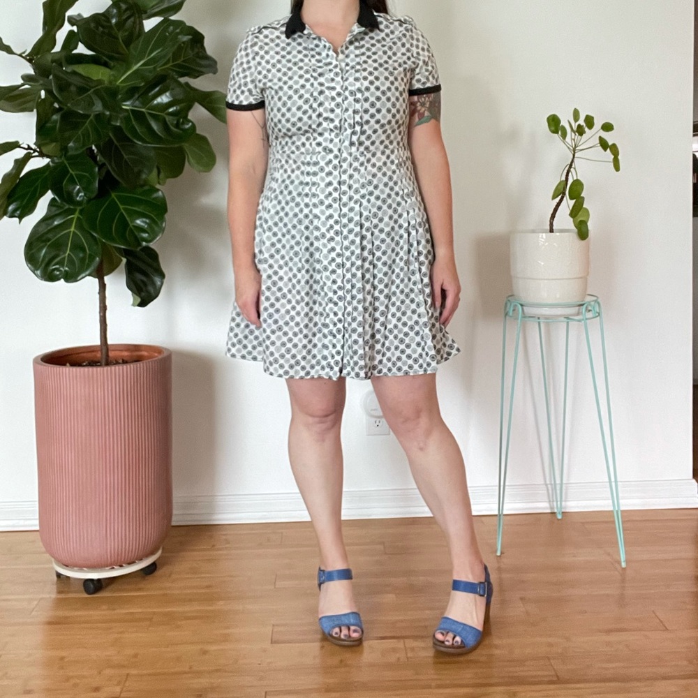 Jason Wu Shirtdress with Geometric Print XL